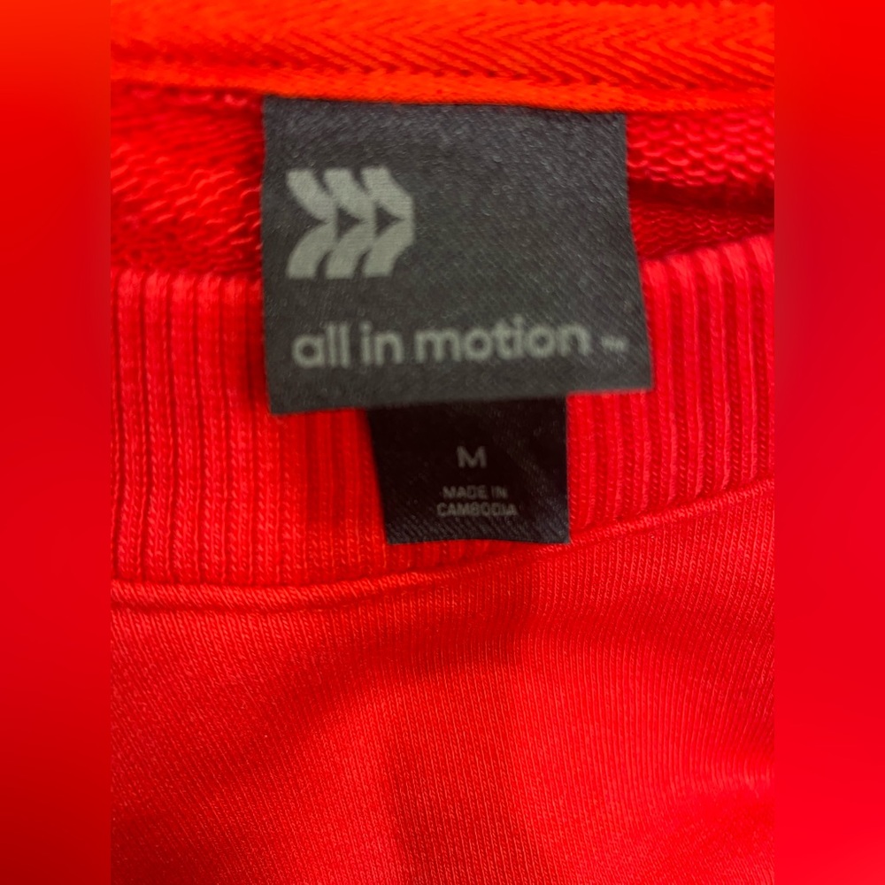 All in Motion Athletic Court Club White Crewneck Sweatshirt | Women’s Medium‎ - Picture 4 of 5